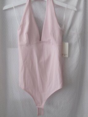 NWT - Gaze Pink Halter Bodysuit